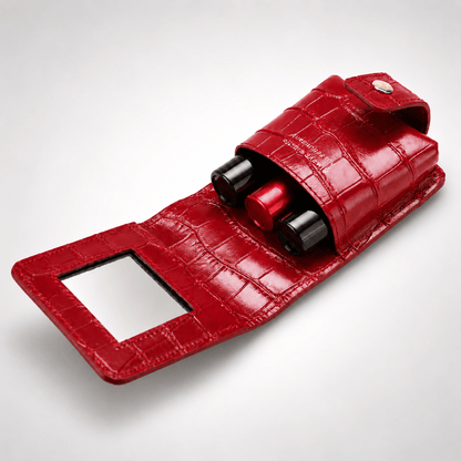 étui rouge à lèvre avec miroir – Trousella