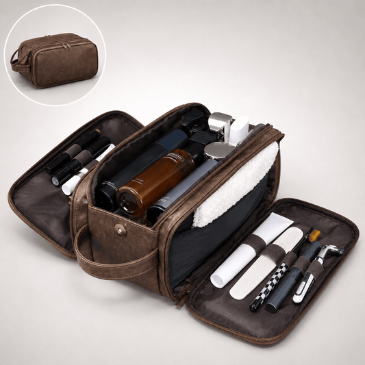 Grande trousse de toilette cuir – Trousella