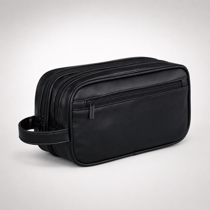 Grande trousse de toilette homme cuir – Trousella