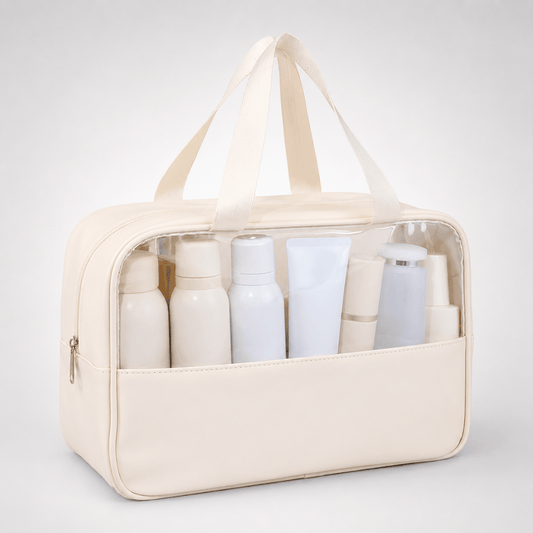Grande trousse de toilette transparente - Trousella