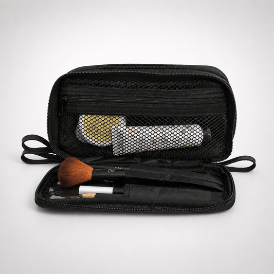 trousse de maquillage rose et noir - Trousella