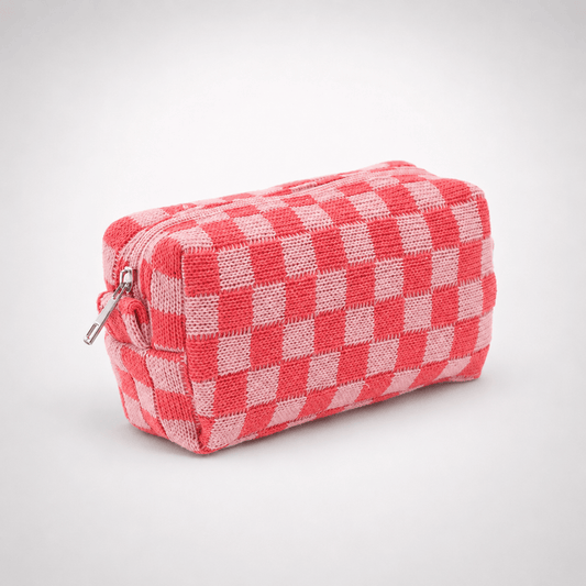 Trousse de toilette à carreaux – Trousella