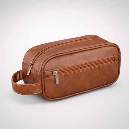 trousse de toilette de voyage en cuir - Trousella