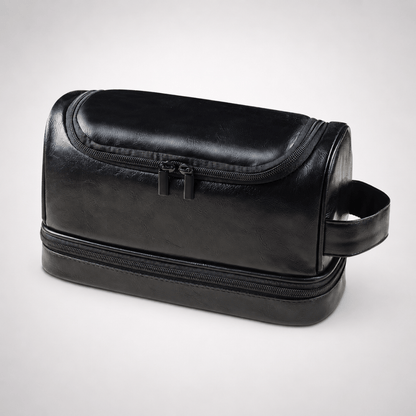 Trousse de toilette homme cuir vintage – Trousella