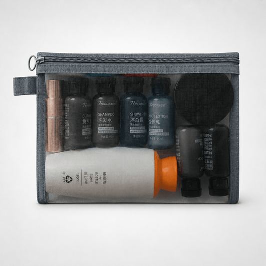 trousse de toilette transparente voyage - Trousella