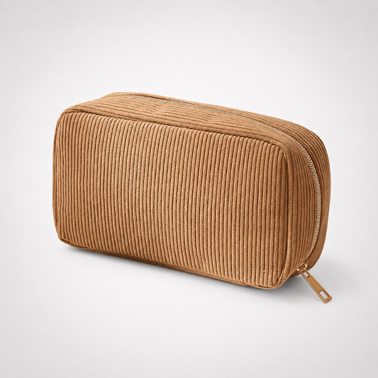 trousse de toilette velours côtelé - Trousella