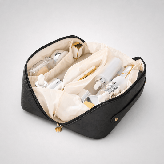 trousse maquillage en cuir - Trousella